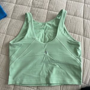 High neck align tank top